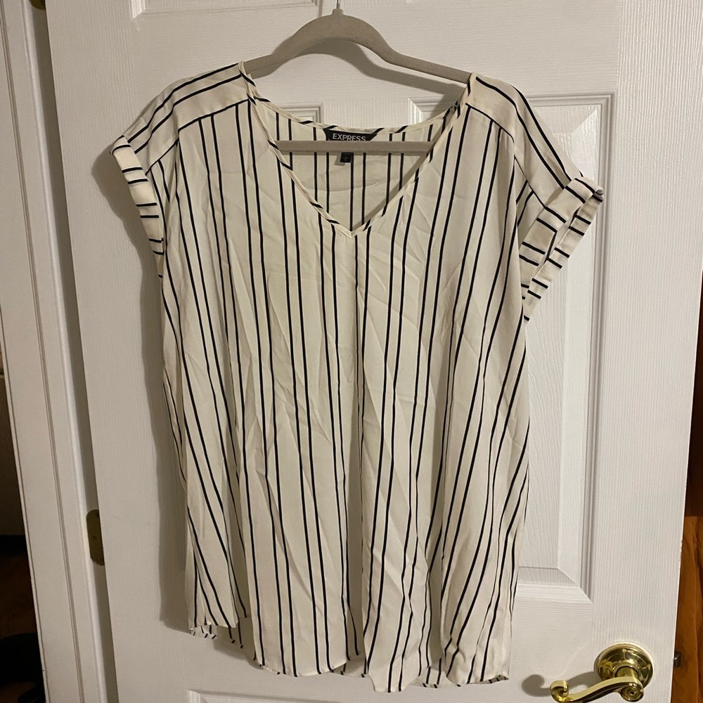 Express striped blouse - L